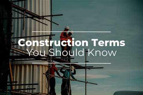 seroho|LIST: Most Commonly Used Construction Terms .